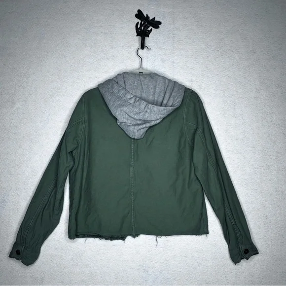 Free People Utility Jacket with Hoodie Insert – Size Small - Picture 2 of 4